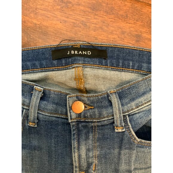 J Brand Medium Disclosure Wash Betty Flare Blue Jeans, Size 25 - Picture 2 of 5